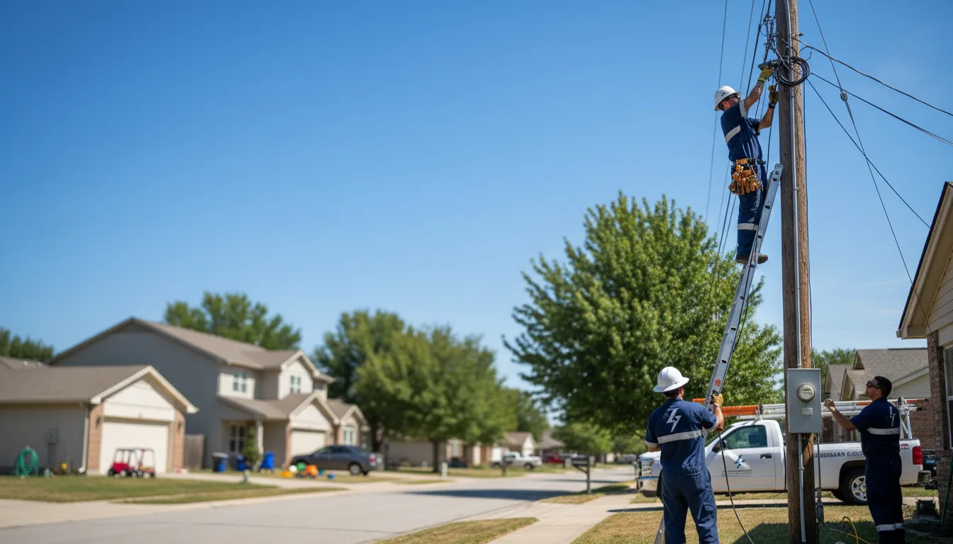 Residential electrician providing installation services in Elmora, PA